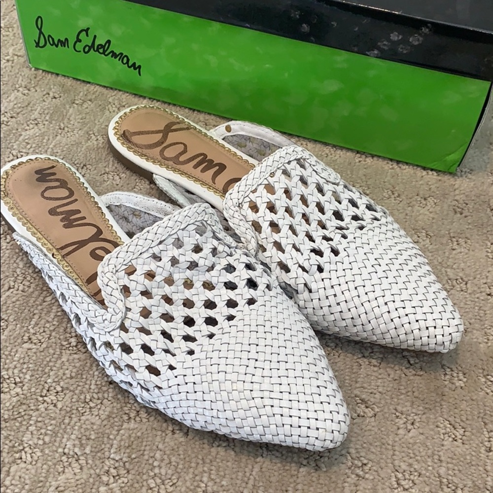 Sam Edelman Navya Leather Mules - Size 8